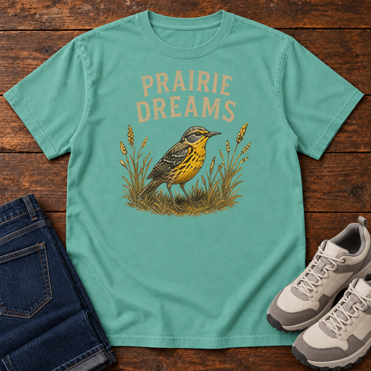 Prairie Dreams T-shirt in Seafoam