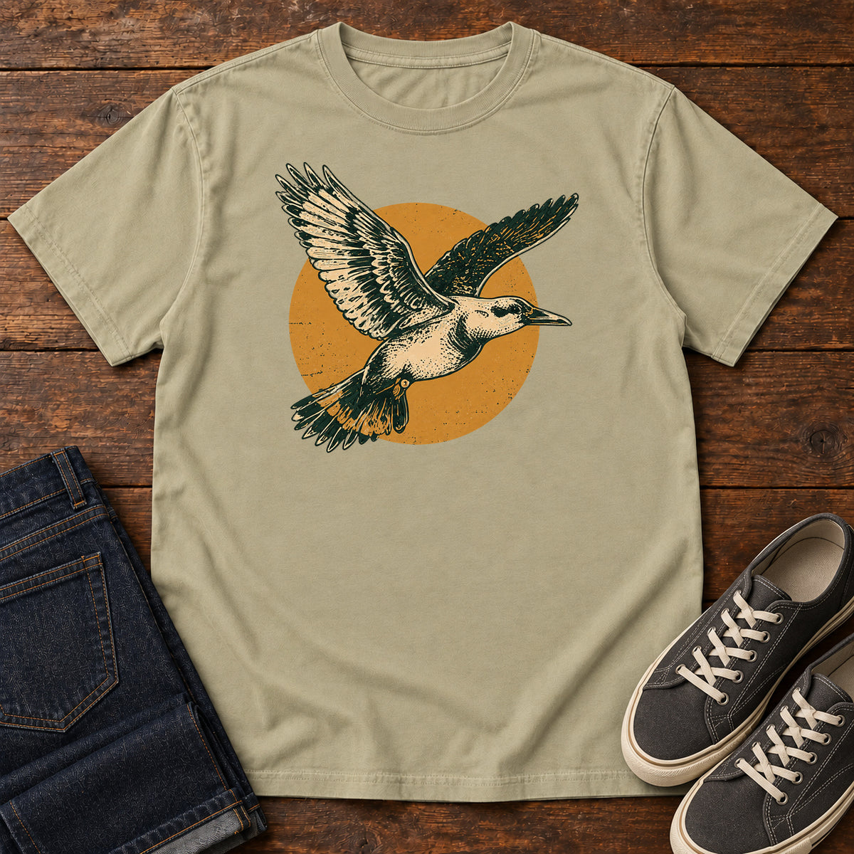 Golden Flight T-Shirt in Khaki