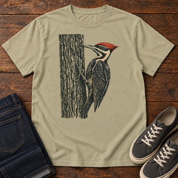 Woodpecker at Work T-shirt, alternate view