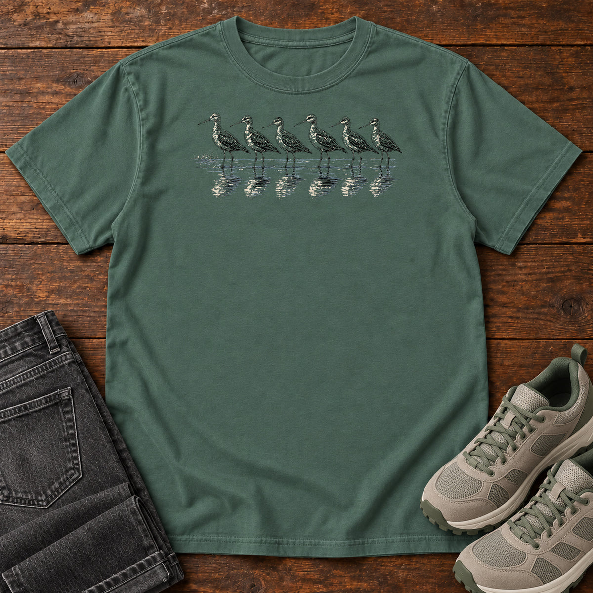 Sandpiper Line T-shirt in Blue Spruce
