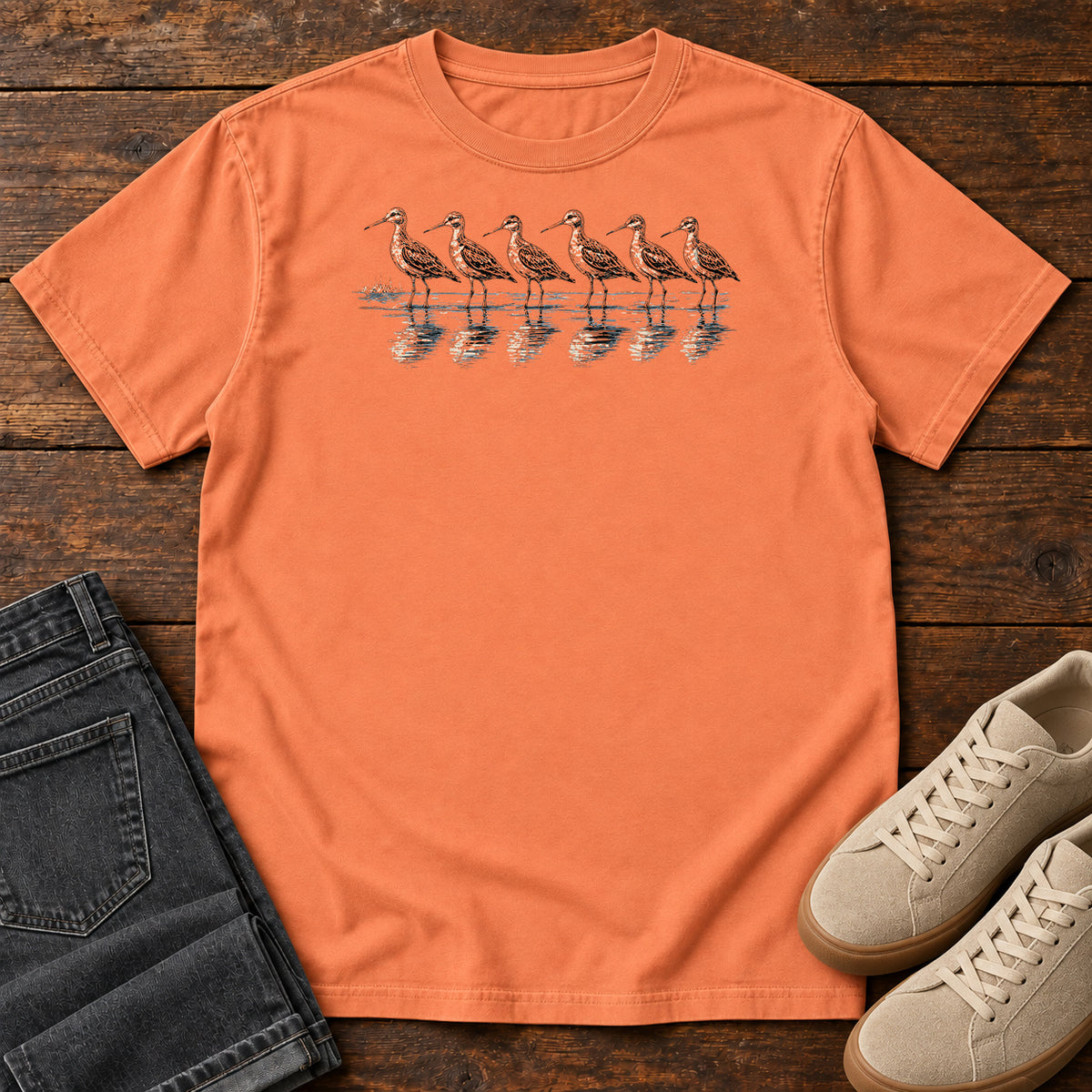 Sandpiper Line T-shirt in Terracotta