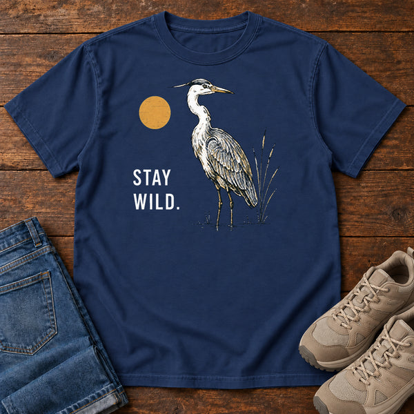 Stay Wild Heron T-shirt, alternate view