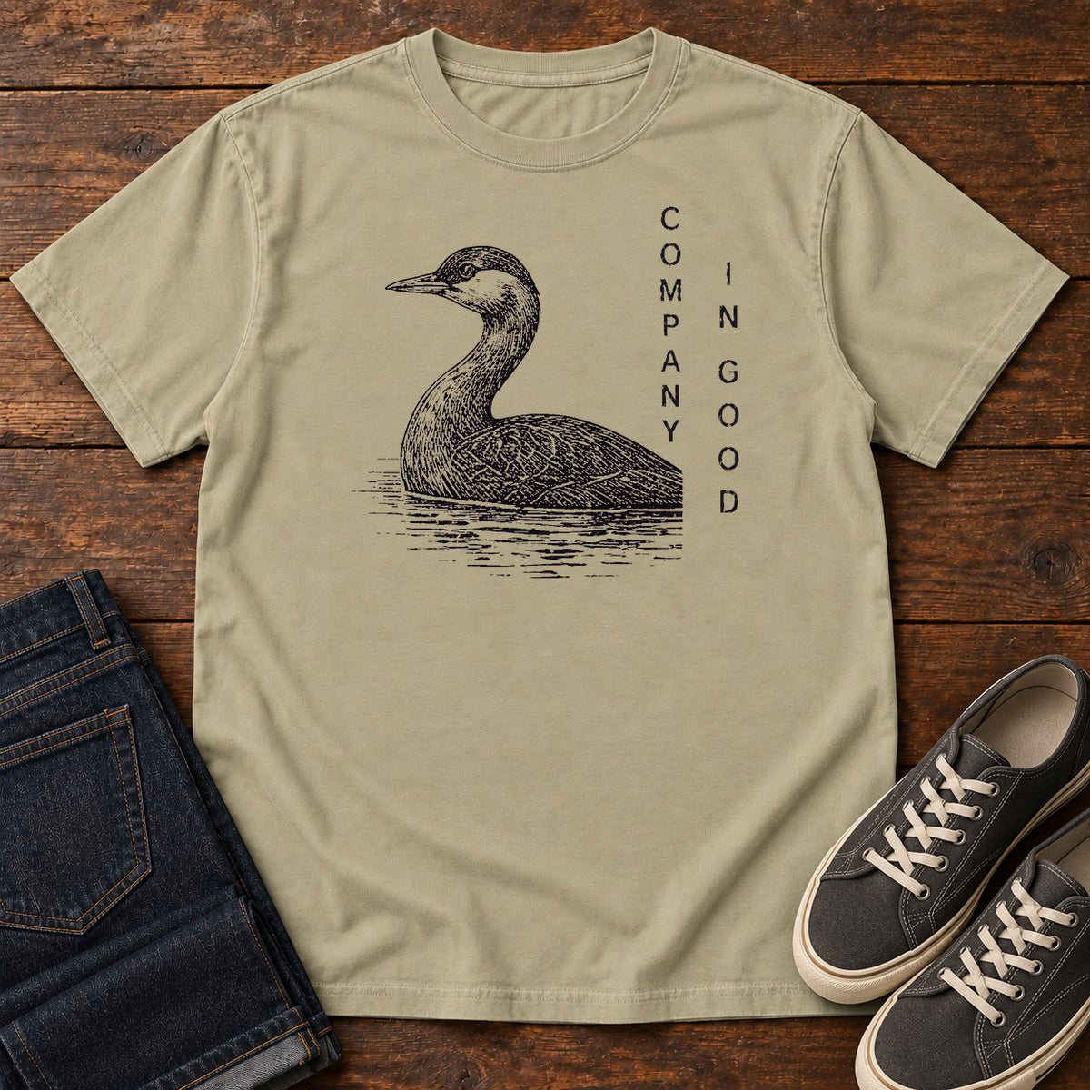 In Good Company T-shirt in Khaki