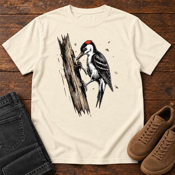 Strike Out T-Shirt in Ivory, front view