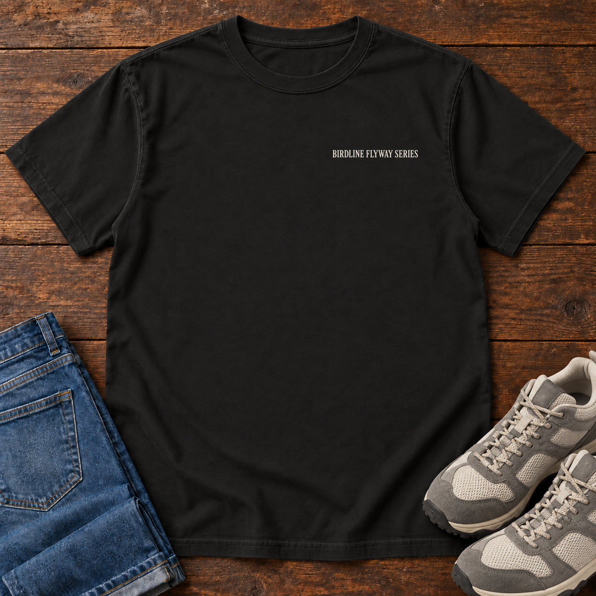 Flyway Series T-shirt in Black, left side