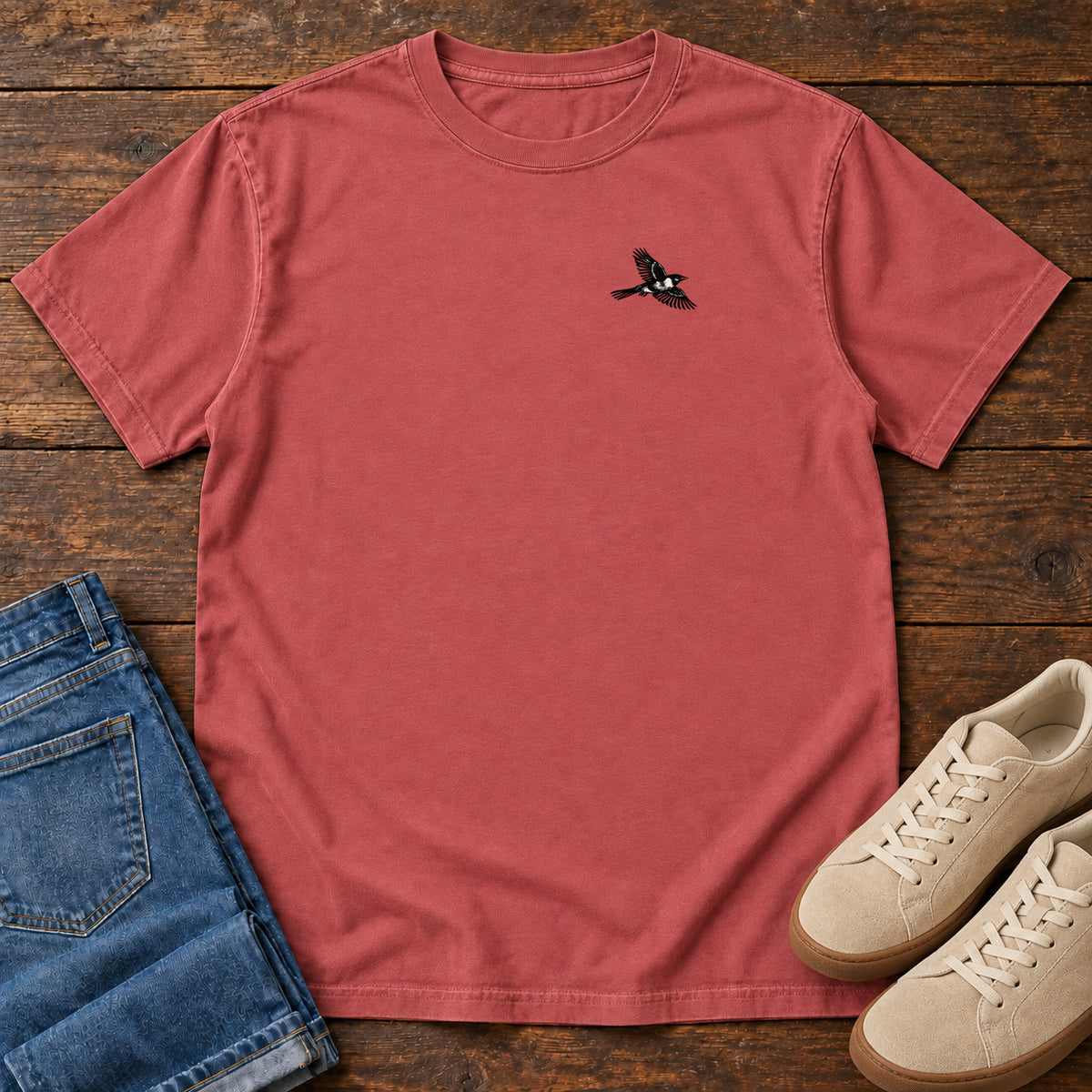 Built for the Field T-Shirt in Crimson