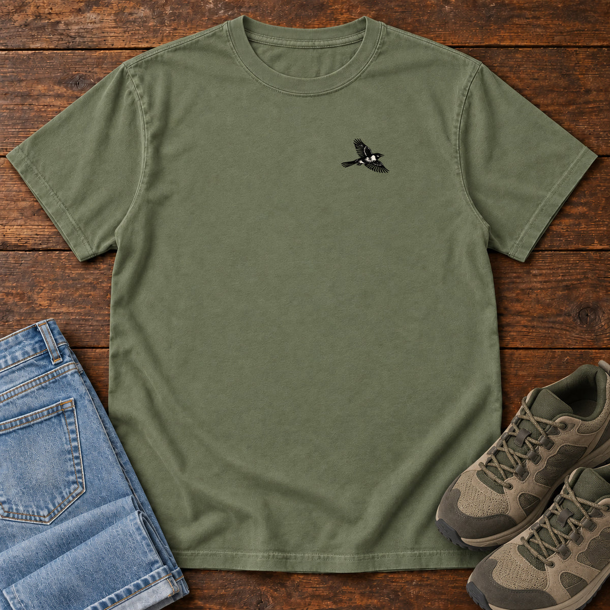 Built for the Field T-Shirt in Moss