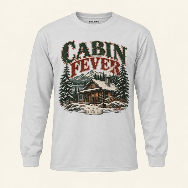 Cabin Fever Long Sleeve Shirt in Ash, front view