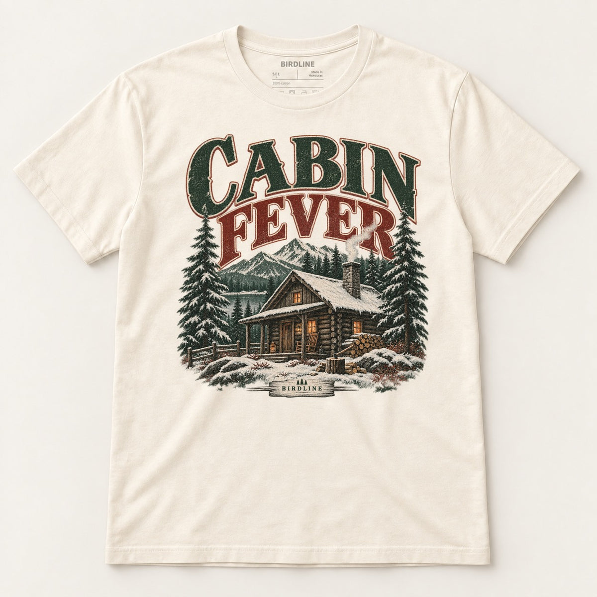 Cabin Fever T-Shirt in Natural, front view