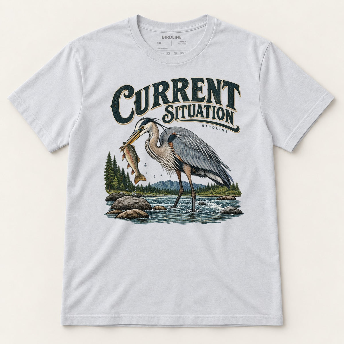 Current Situation T-Shirt in Ice Grey, front view