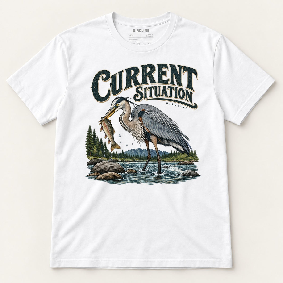 Current Situation T-Shirt in White, front view