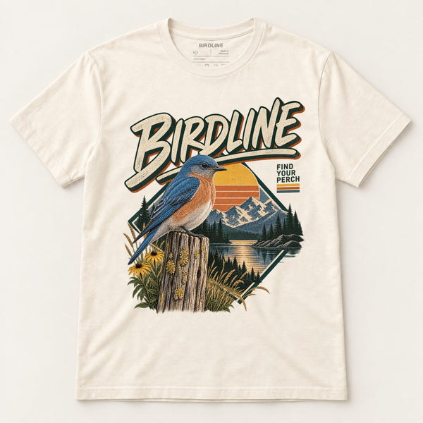 Birdline Find Your Perch T-Shirt in Natural, front view