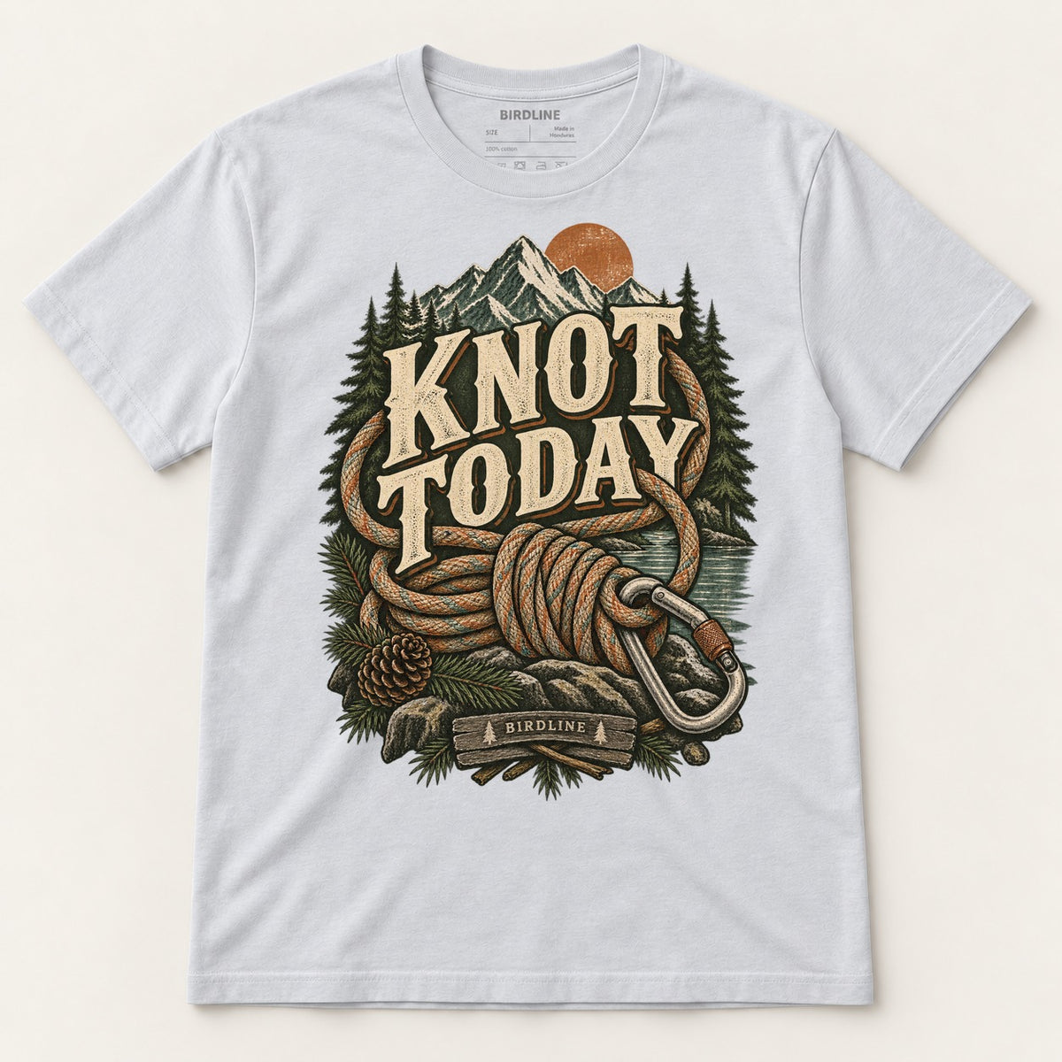 Knot Today T-Shirt in Ice Grey, front view