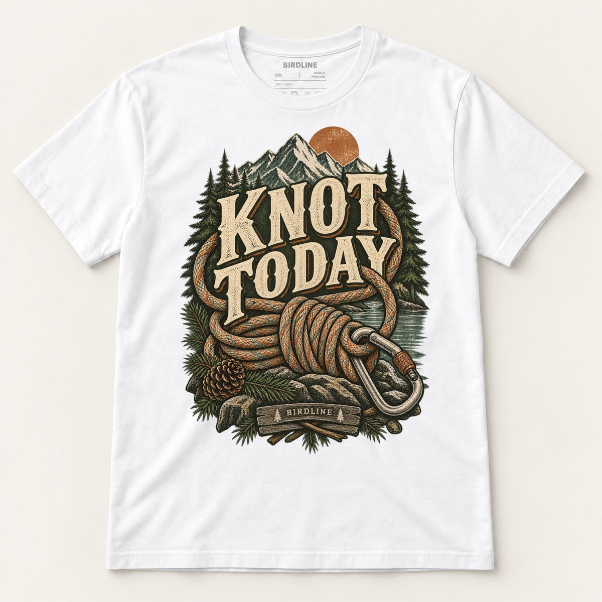 Knot Today T-Shirt in White, front view