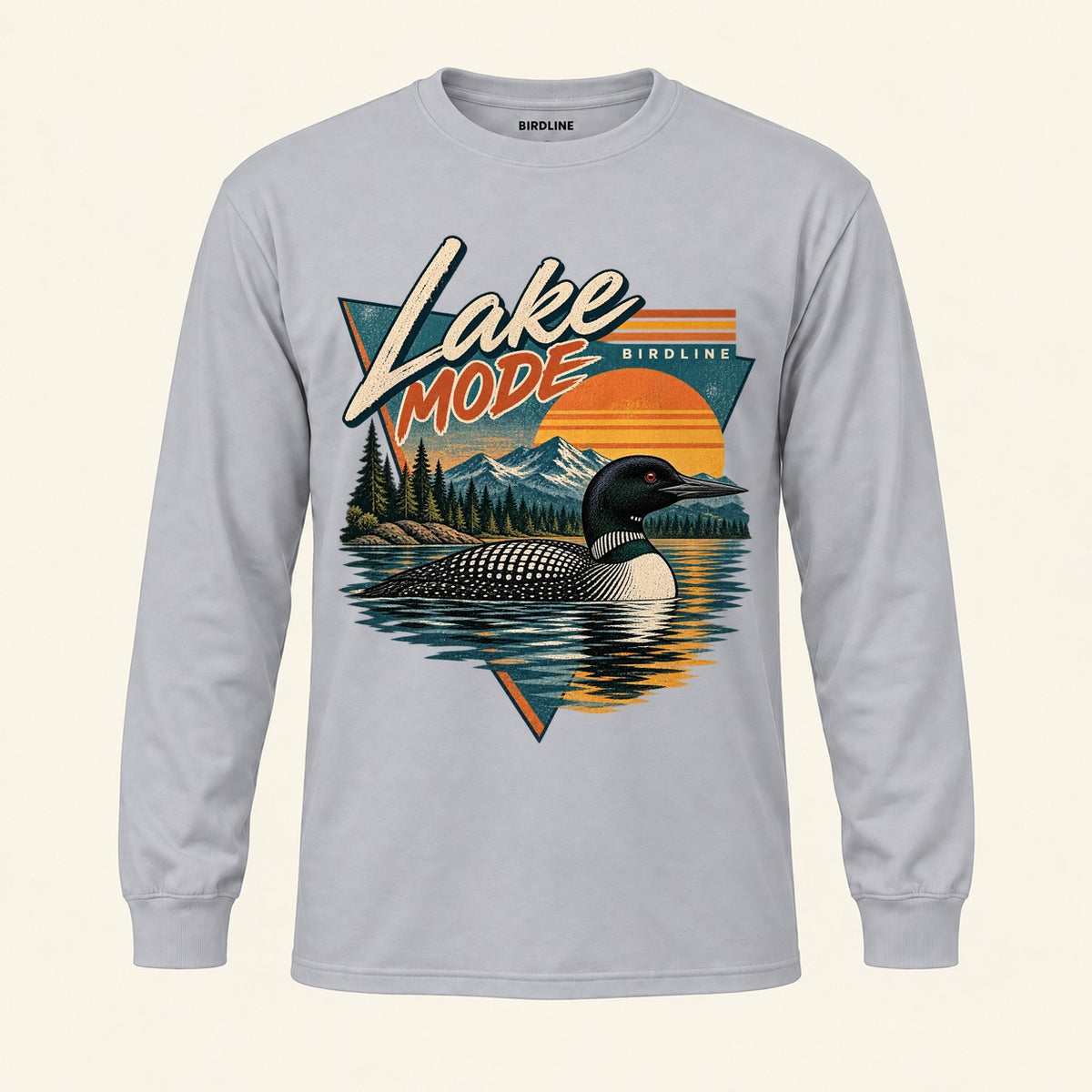 Lake Mode Long Sleeve Shirt in Sport Grey, front view