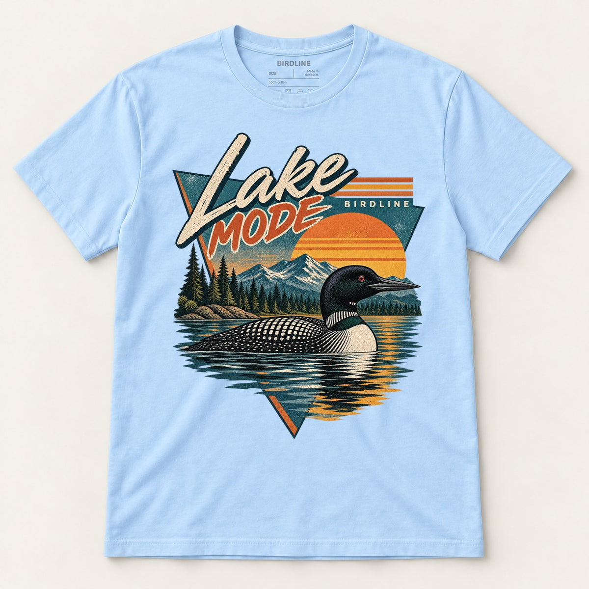Lake Mode T-Shirt in Light Blue, front view