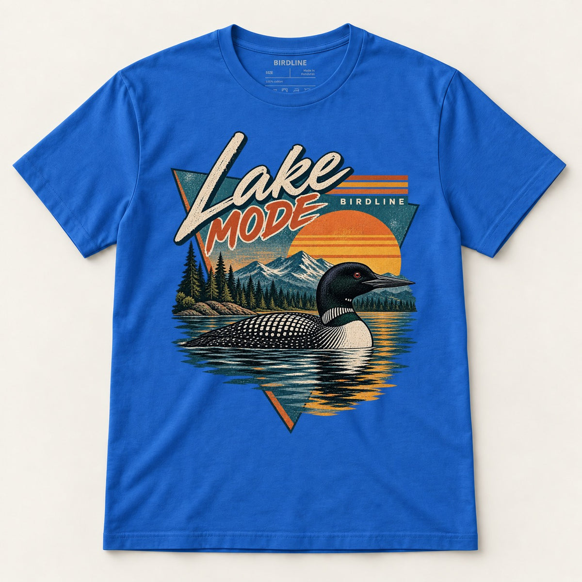 Lake Mode T-Shirt in Royal, front view