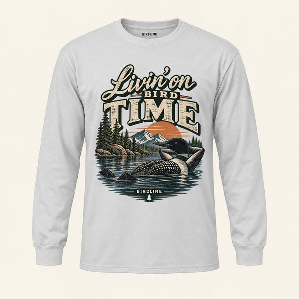 Livin On Bird Time Long Sleeve Shirt, alternate view