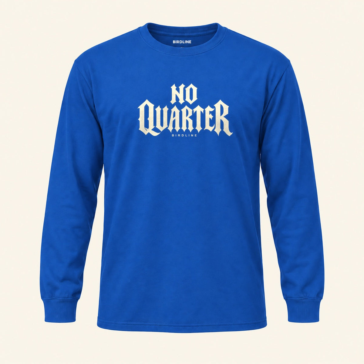 No Quarter Long Sleeve Shirt in Royal, front view