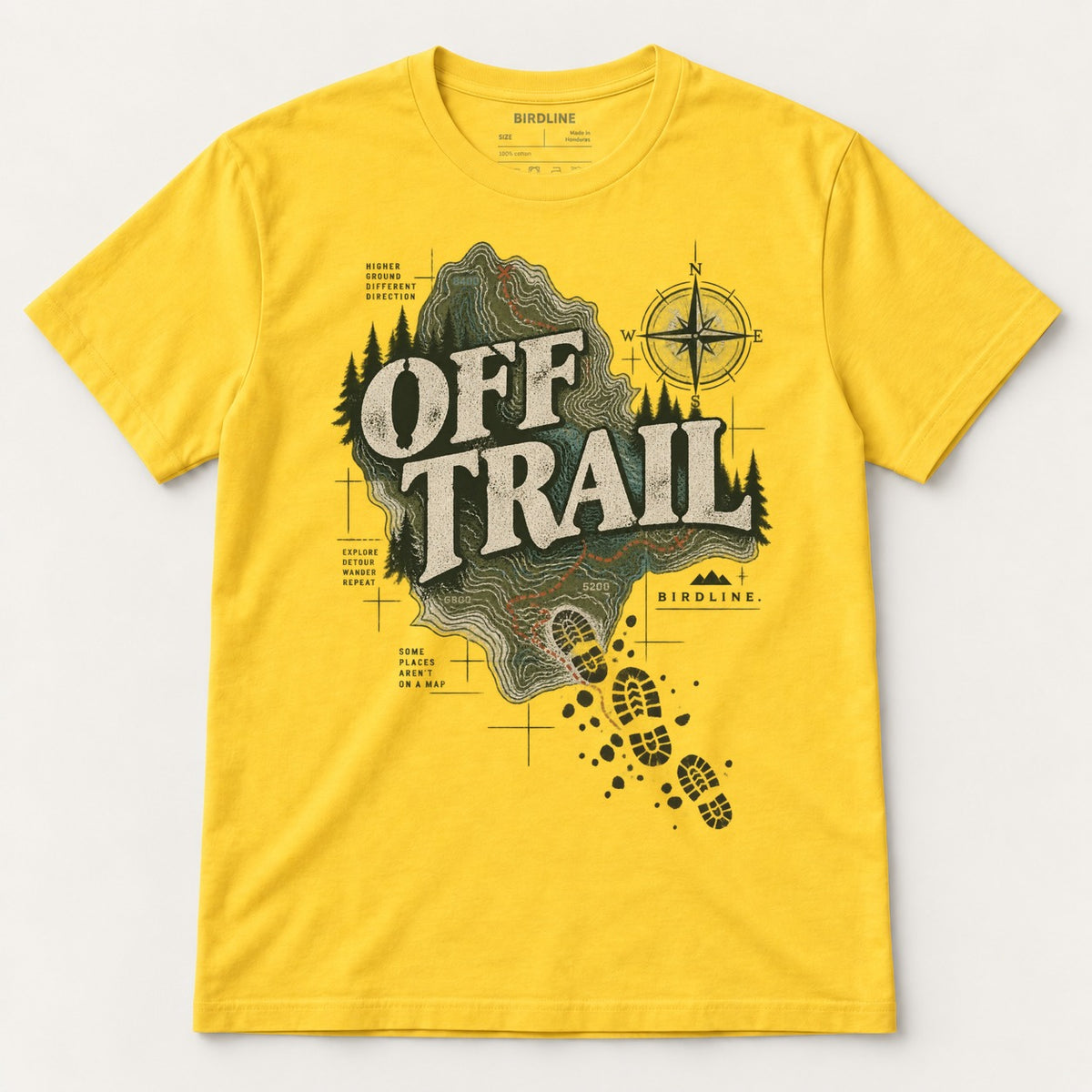 Off Trail T-Shirt in Daisy, front view