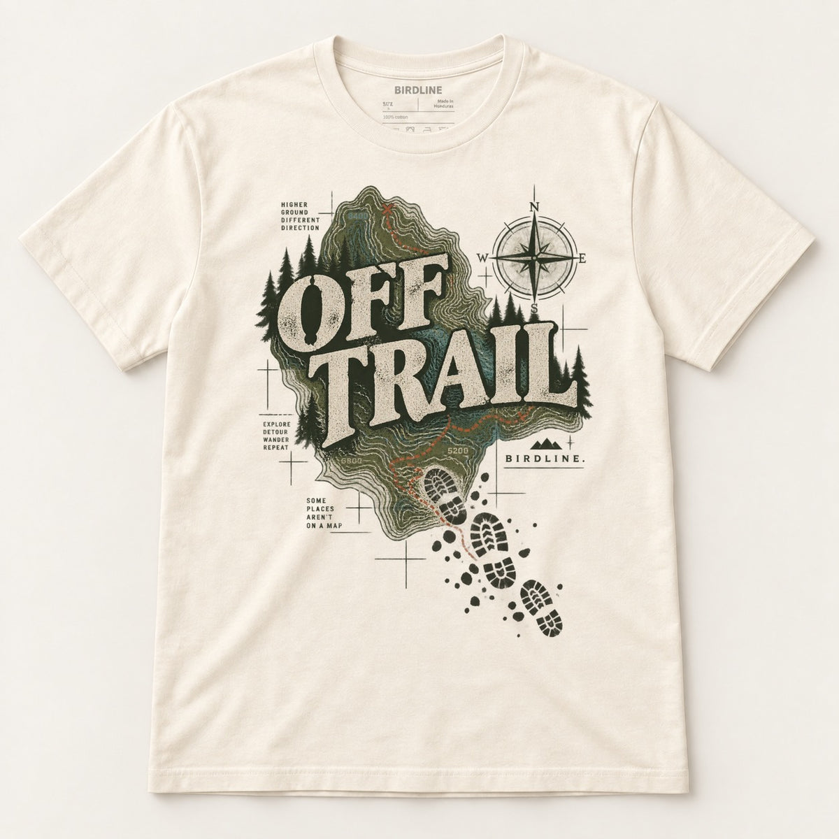 Off Trail T-Shirt in Natural, front view