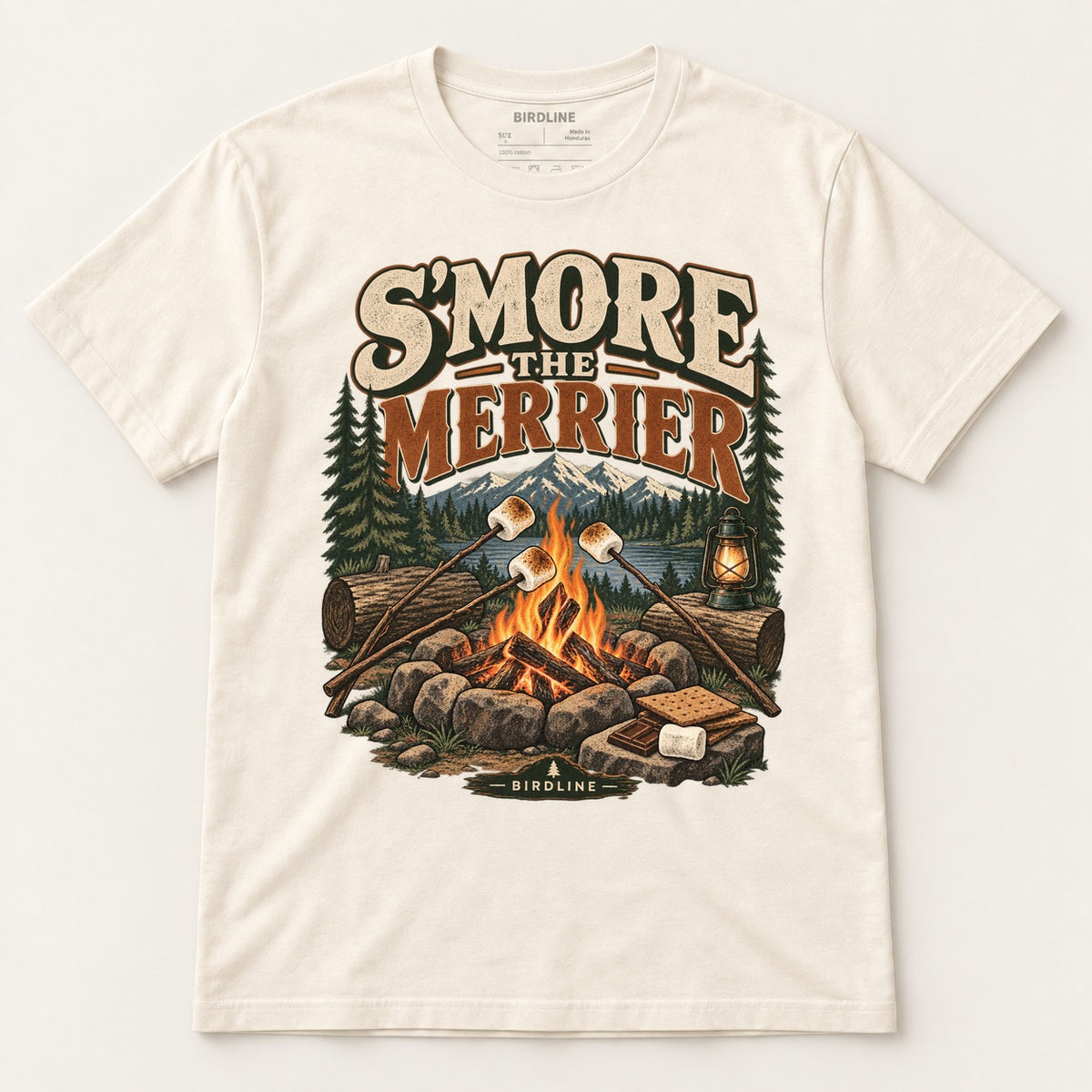S'more The Merrier T-Shirt in Natural, front view