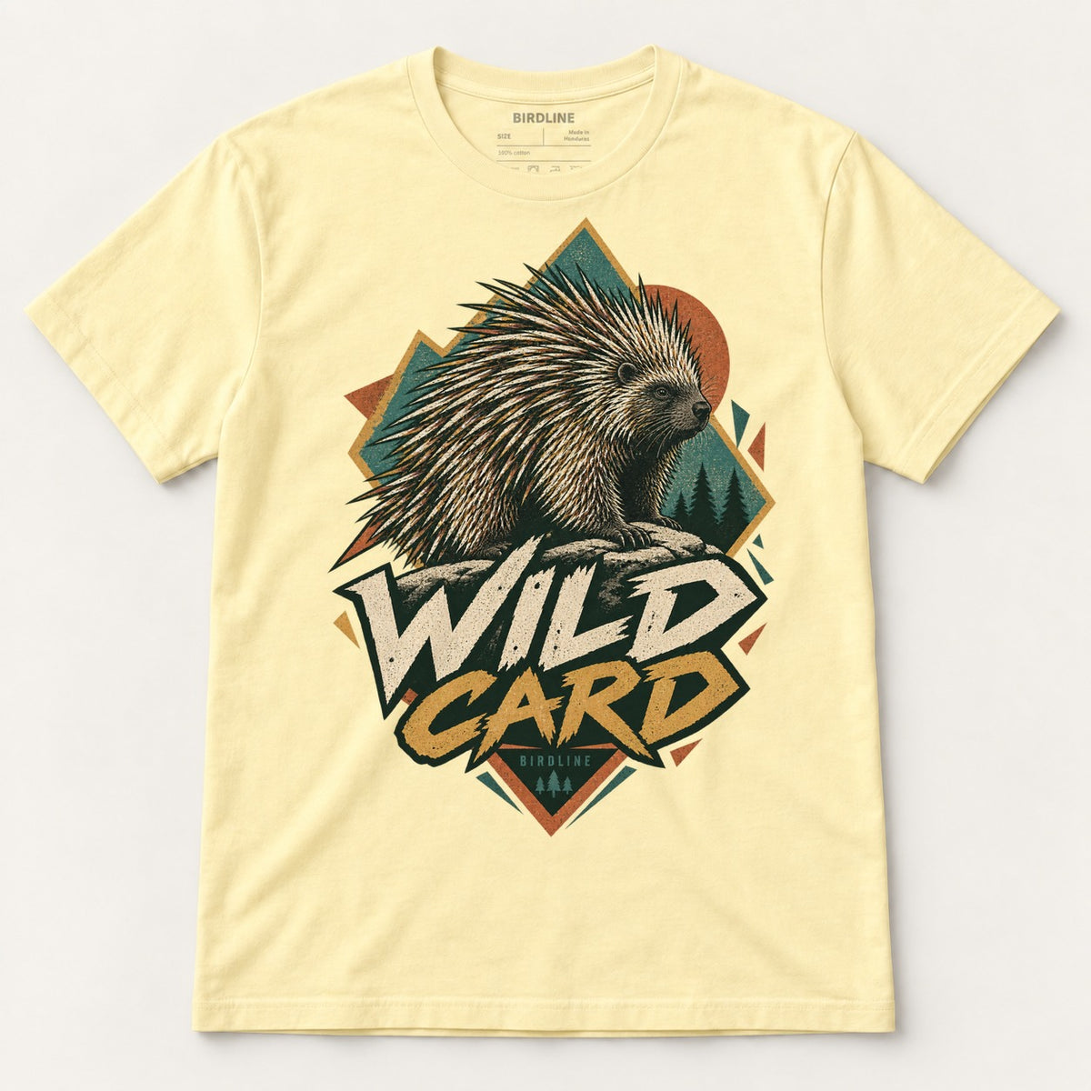 Wild Card T-Shirt in Cornsilk, front view