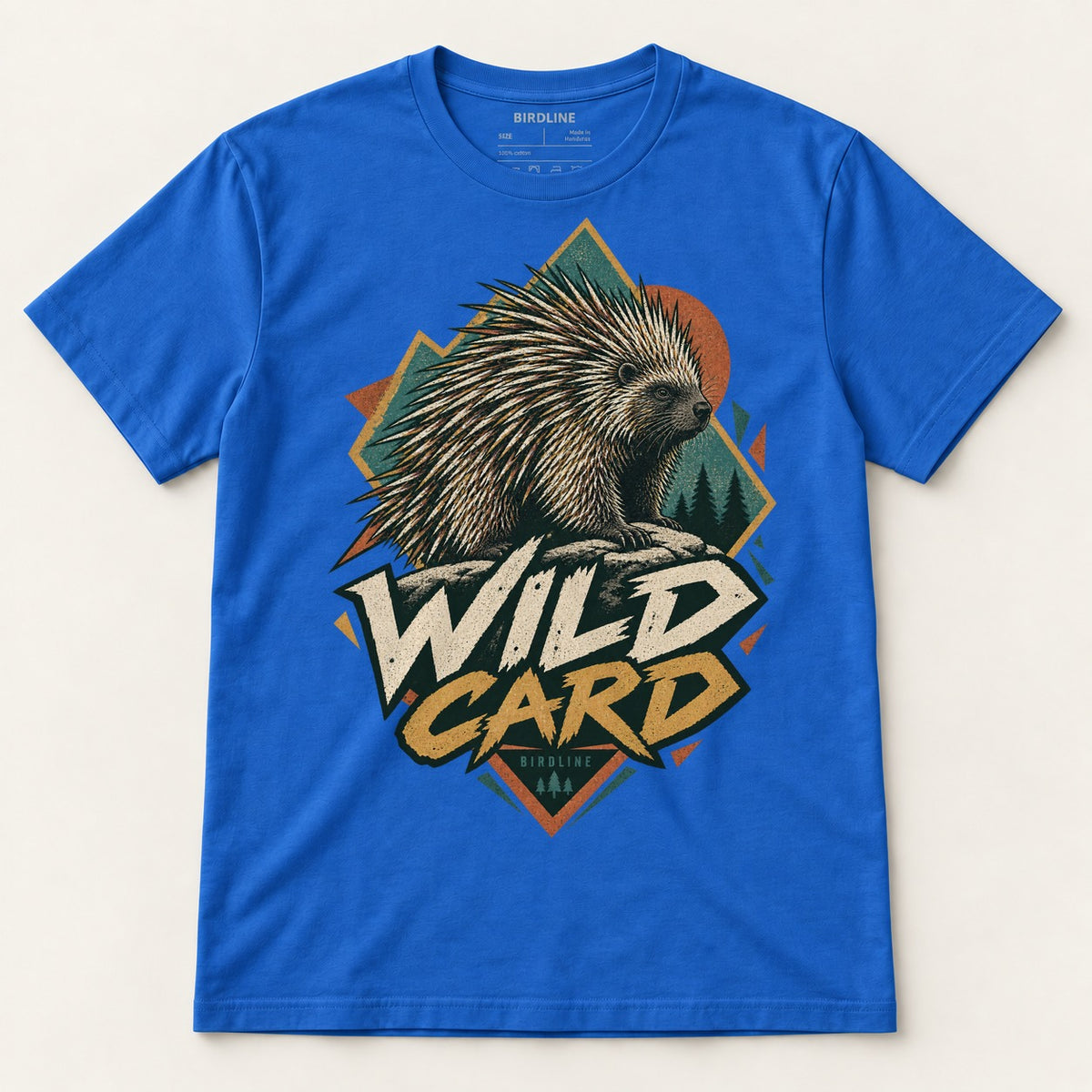 Wild Card T-Shirt in Royal, front view