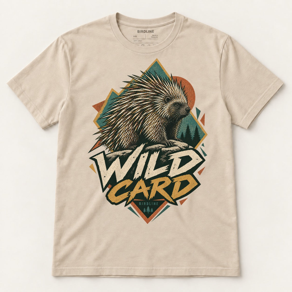 Wild Card T-Shirt in Sand, front view