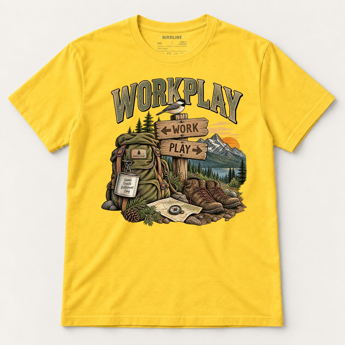 Workplay T-Shirt in Daisy, front view