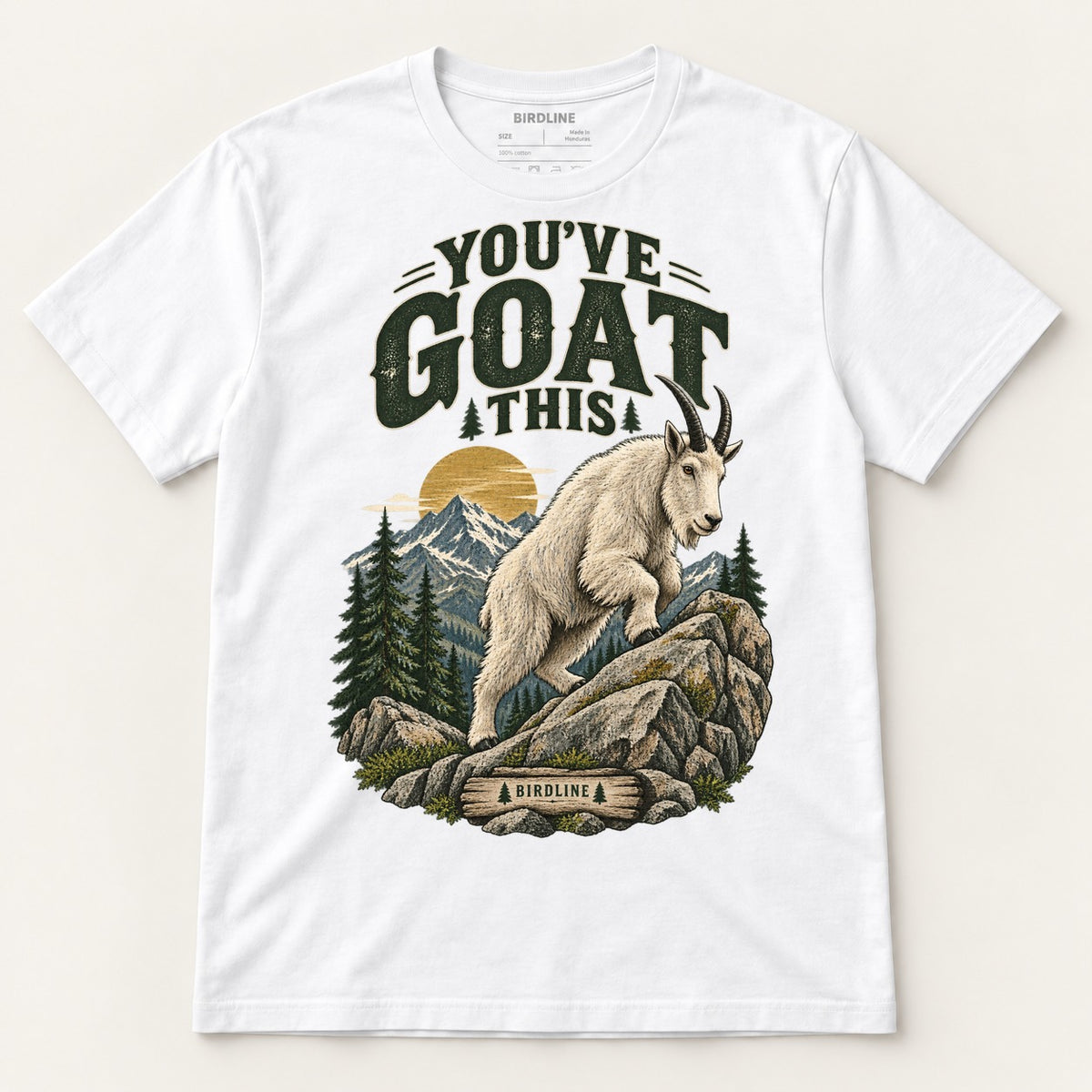 You've Goat This T-Shirt in White, front view