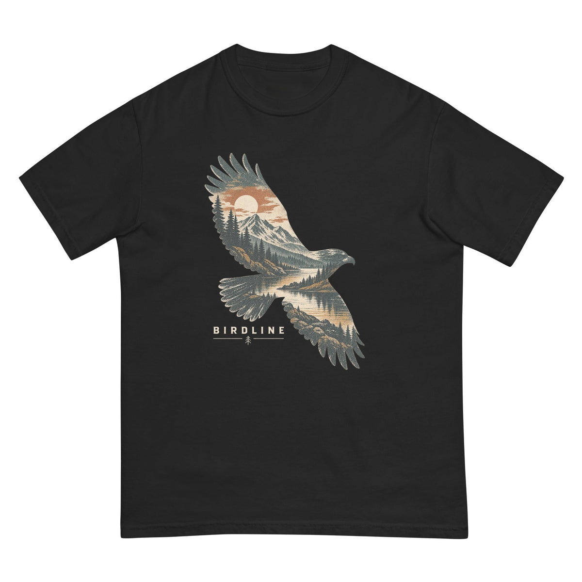 Eagle Mountain Double Exposure T-Shirt premium-quality garment detail