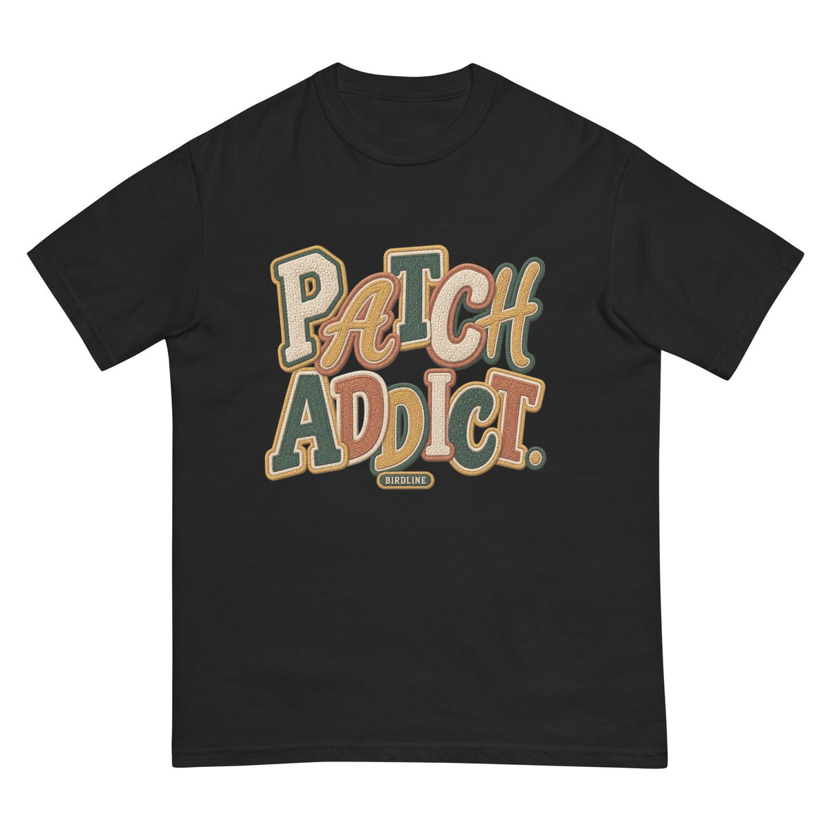Patch Addict T-Shirt premium-quality garment detail