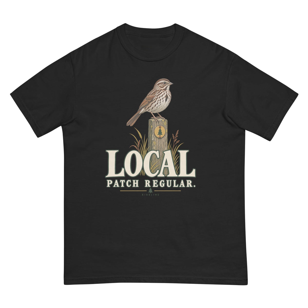 Local Patch Regular Sparrow T-Shirt premium-quality garment detail