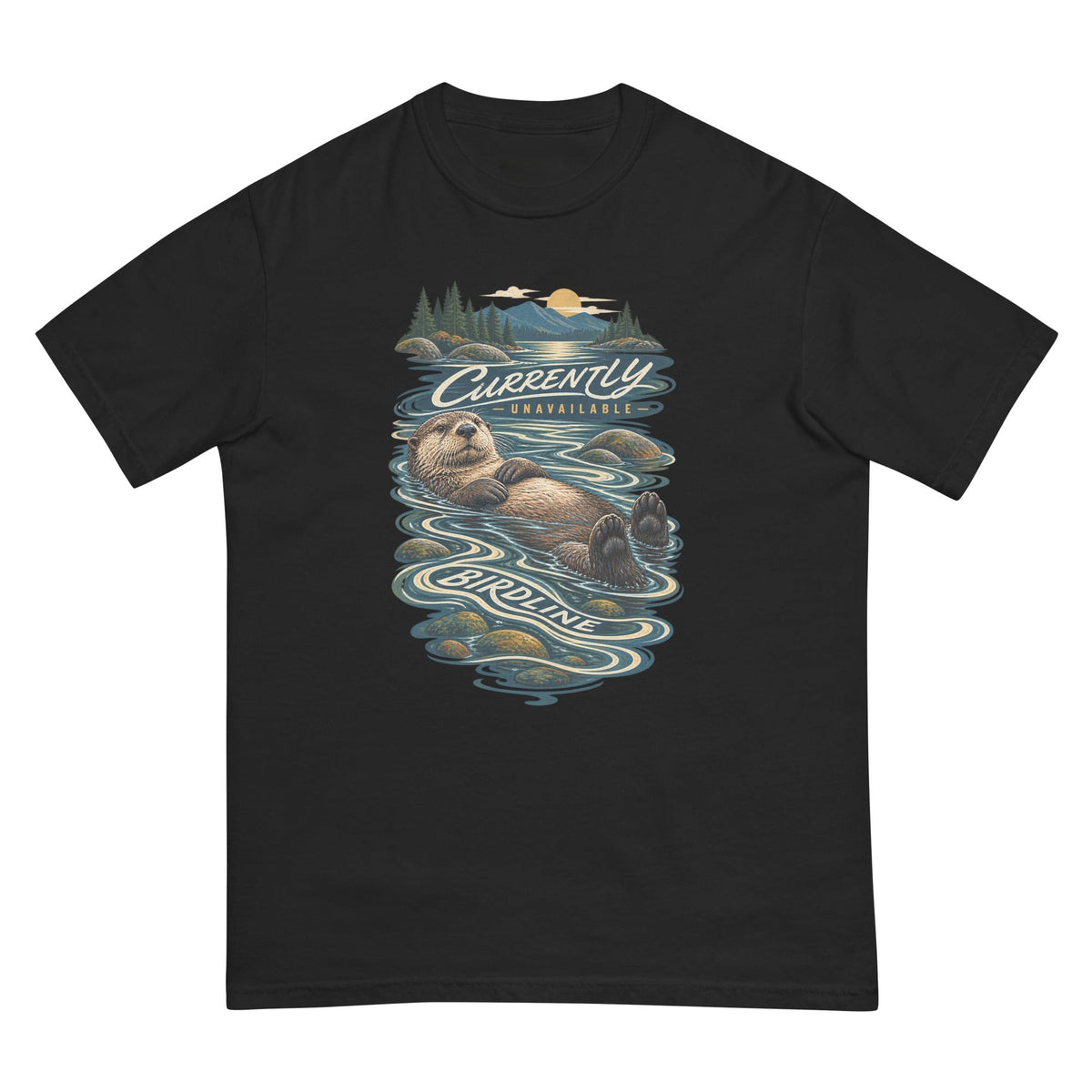 Currently Unavailable Otter T-Shirt premium-quality garment detail