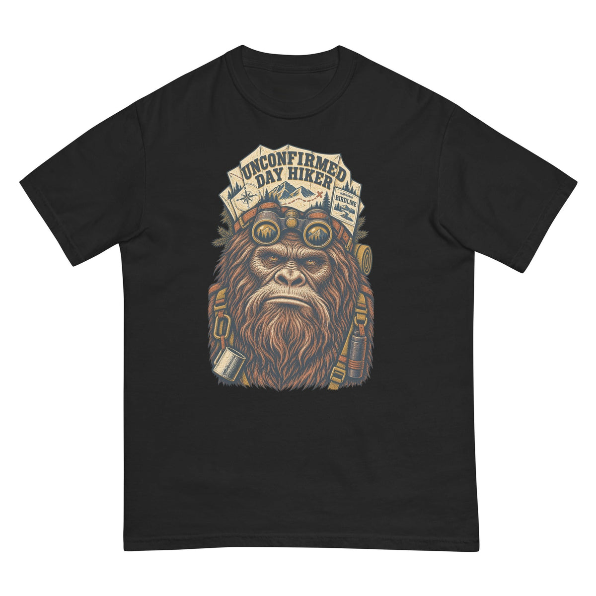Unconfirmed Day Hiker Bigfoot T-Shirt premium-quality garment detail