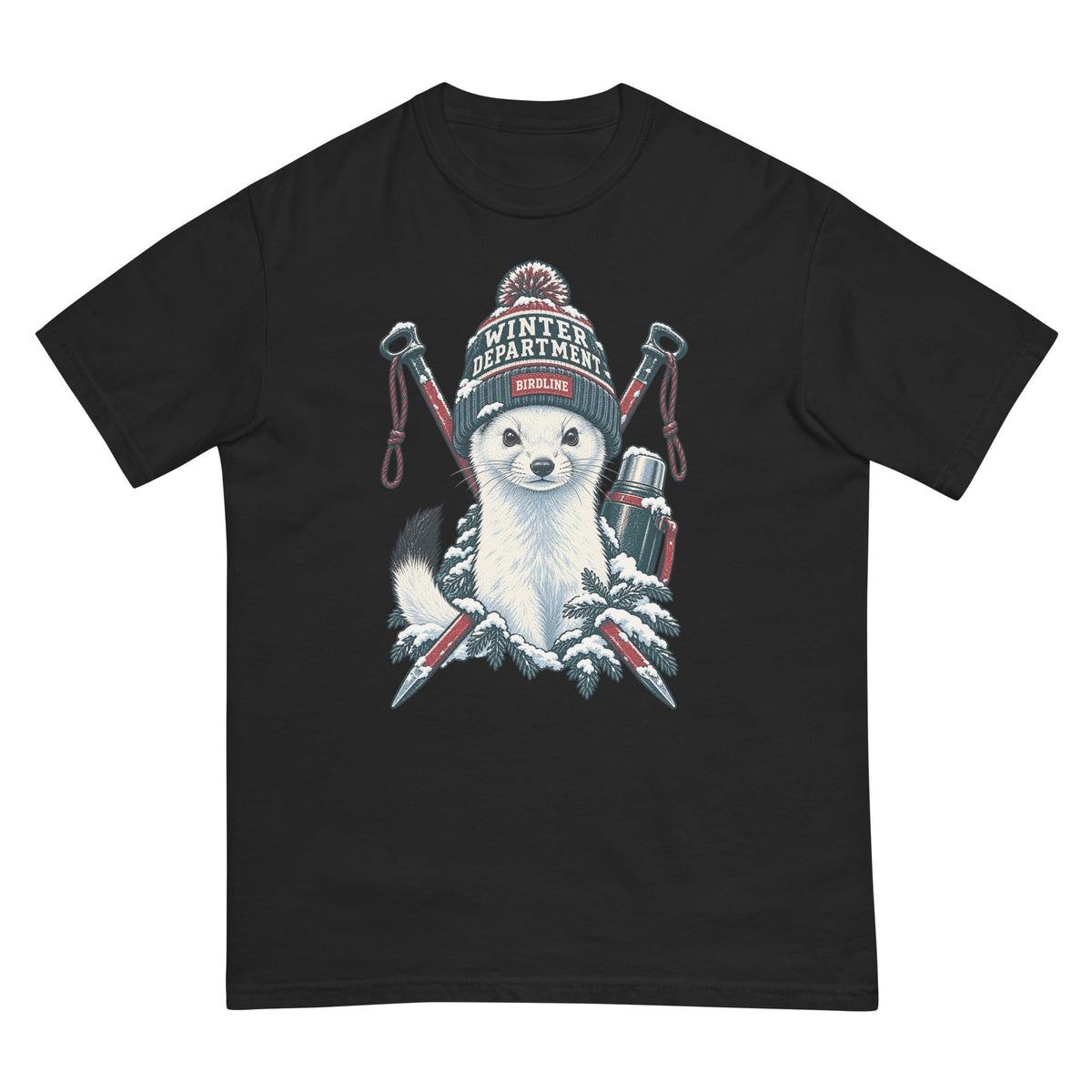 Winter Department Stoat T-Shirt premium-quality garment detail