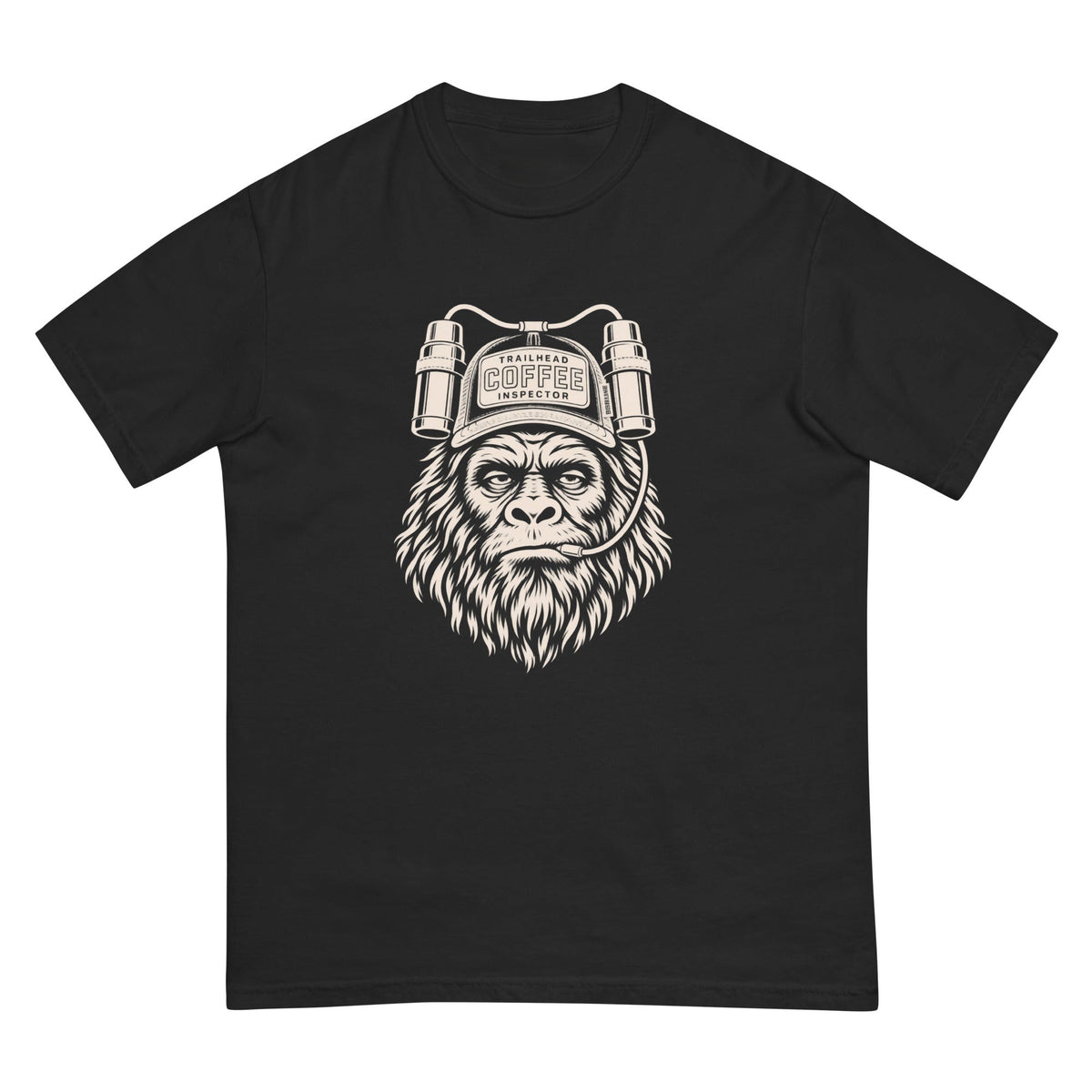 Trailhead Coffee Inspector Gorilla T-Shirt premium-quality garment detail