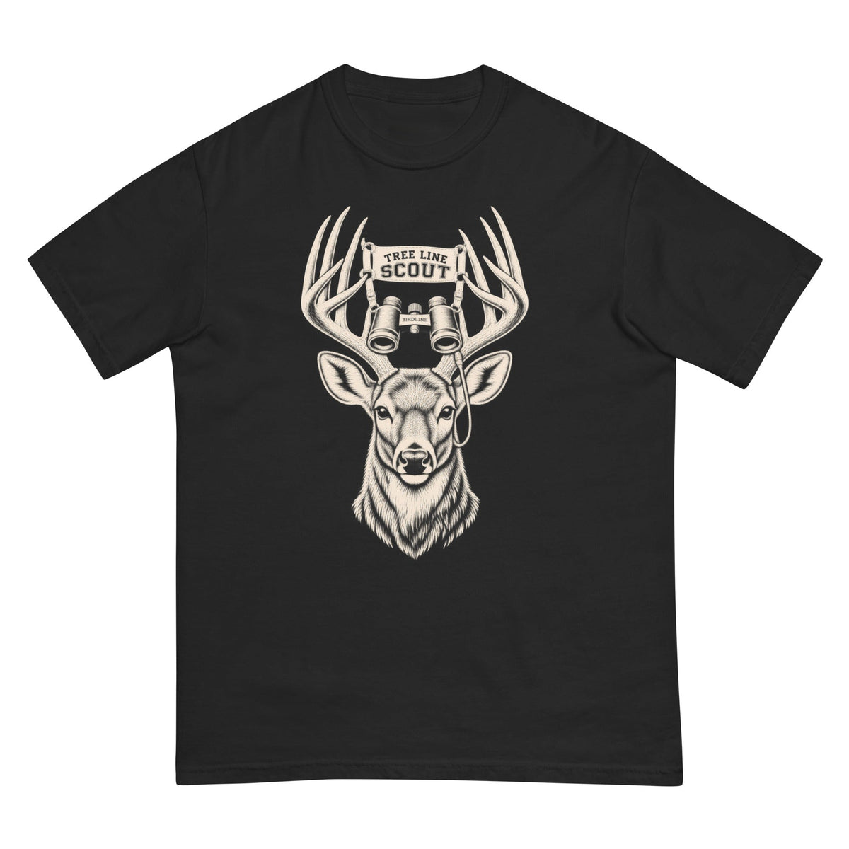Tree Line Scout Deer T-Shirt premium-quality garment detail