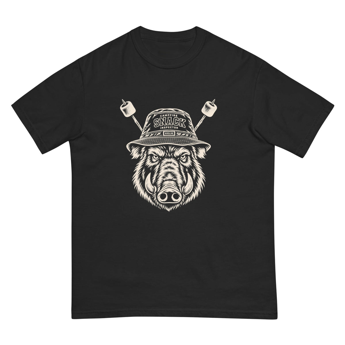 Snack Patrol Boar T-Shirt premium-quality garment detail