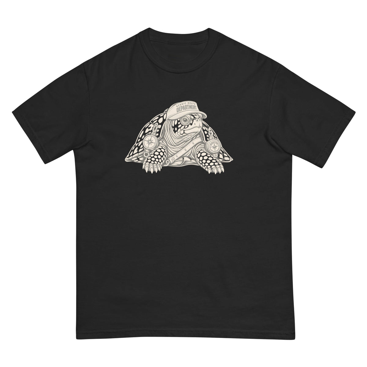 Scenic Route Department Turtle T-Shirt premium-quality garment detail