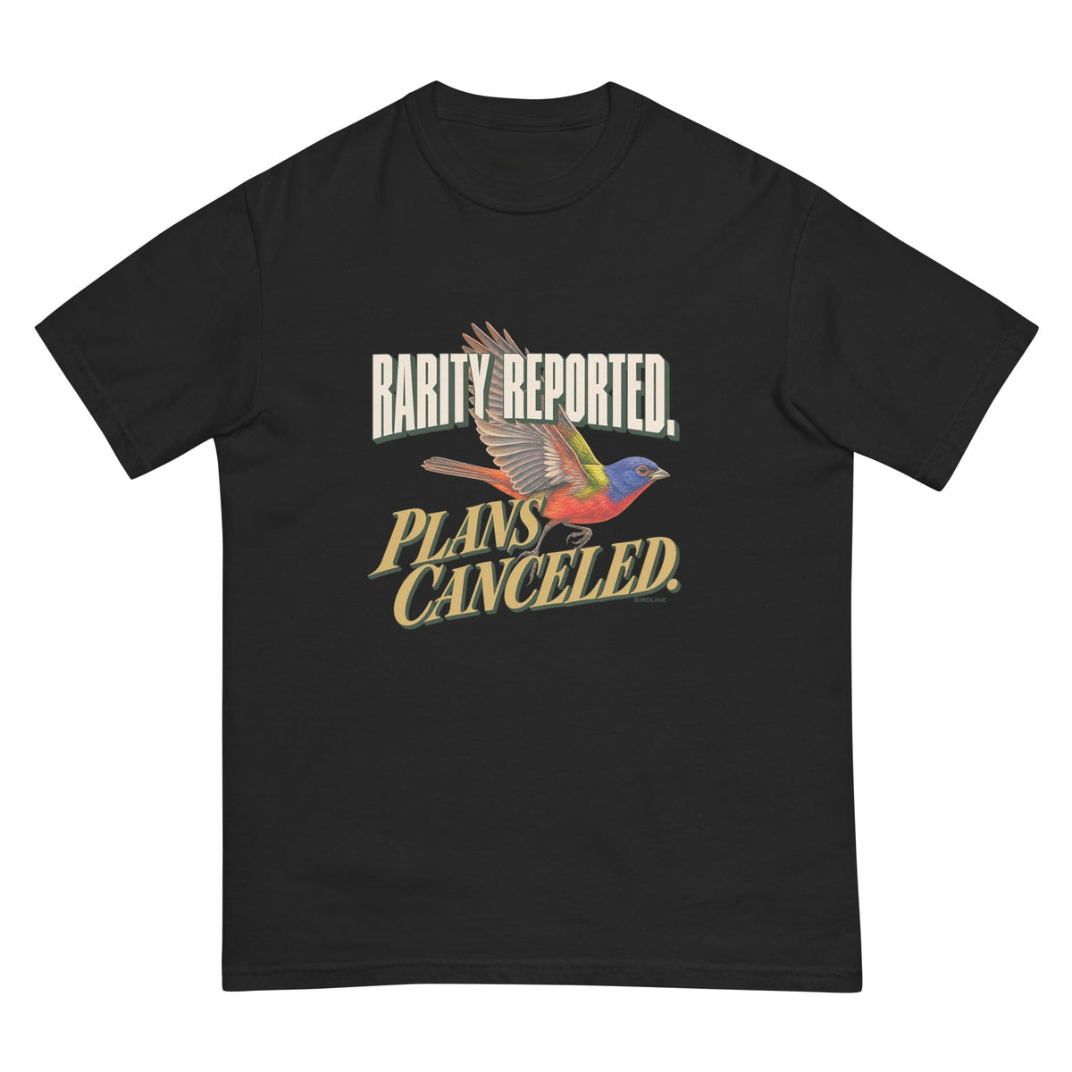 Rarity Reported Plans Cancelled T-Shirt premium-quality garment detail