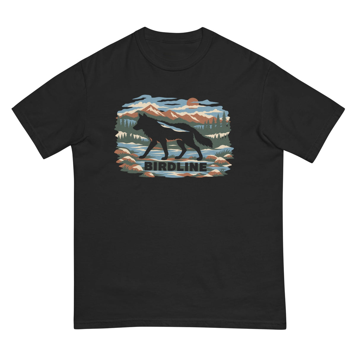 Birdline Wolf Mountain T-Shirt premium-quality garment detail