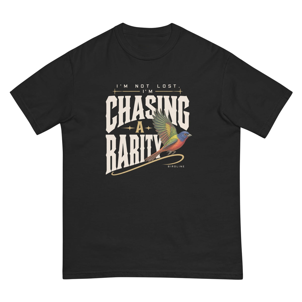 I'm Not Lost I'm Chasing a Rarity T-Shirt premium-quality garment detail