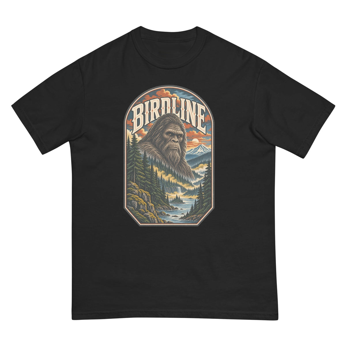Birdline Bigfoot Badge T-Shirt premium-quality garment detail
