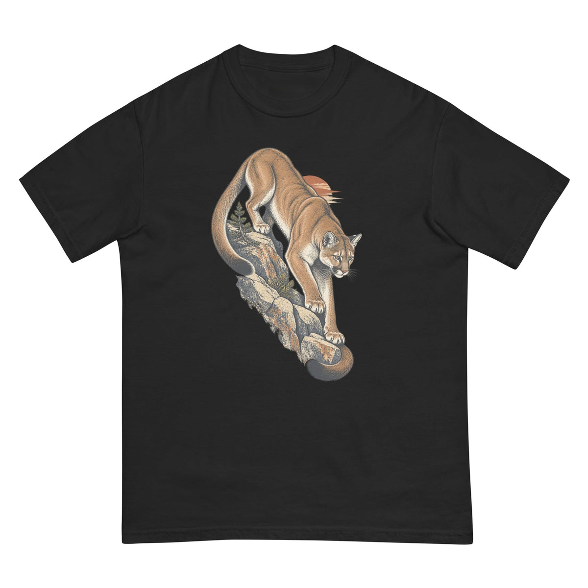 Mountain Lion T-Shirt premium-quality garment detail