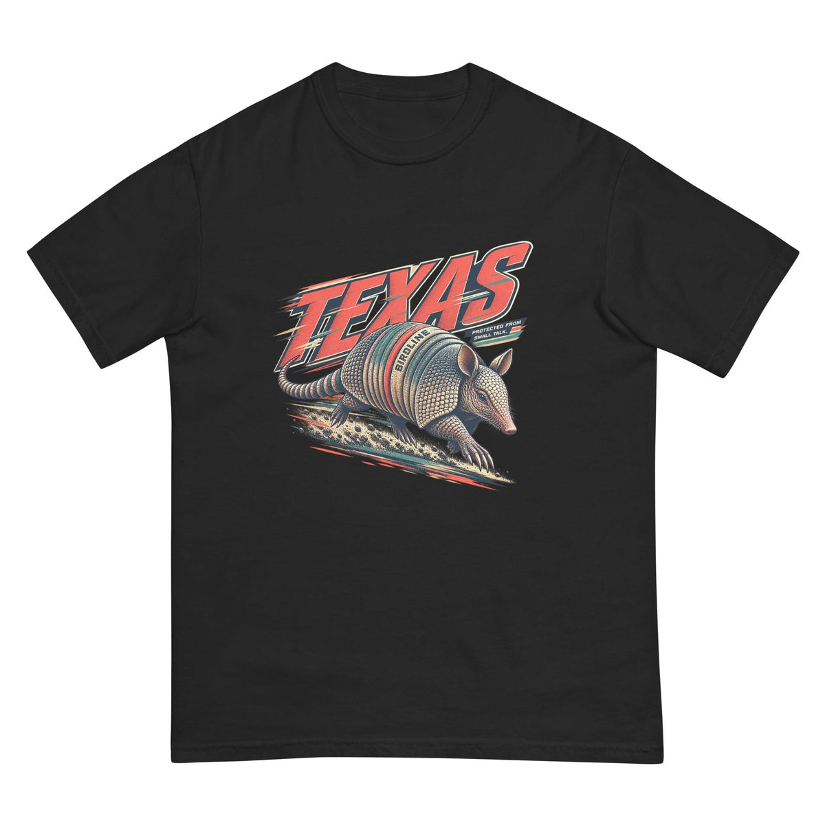 Texas Protected from the Sun Armadillo T-Shirt premium-quality garment detail