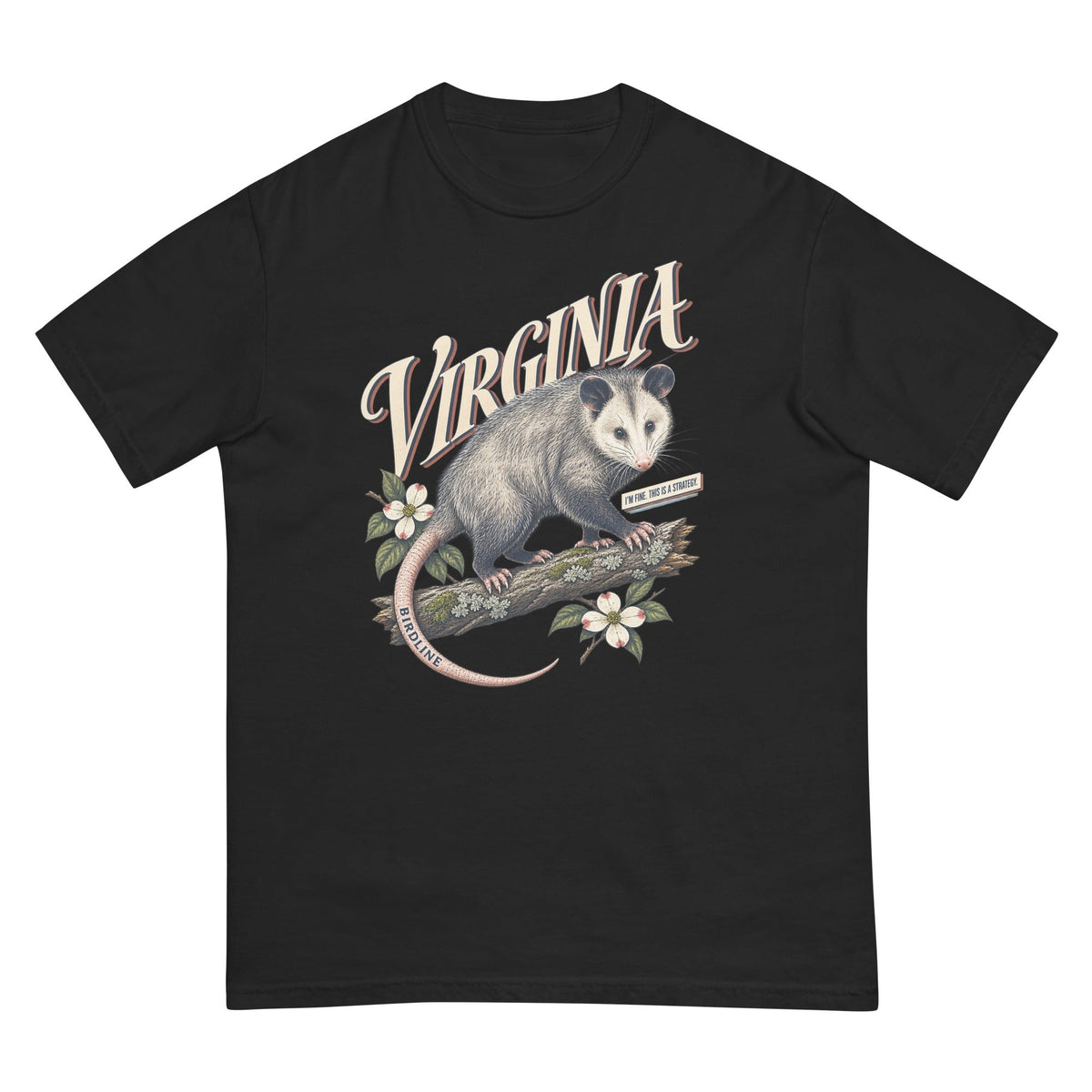 Virginia Opossum T-Shirt premium-quality garment detail