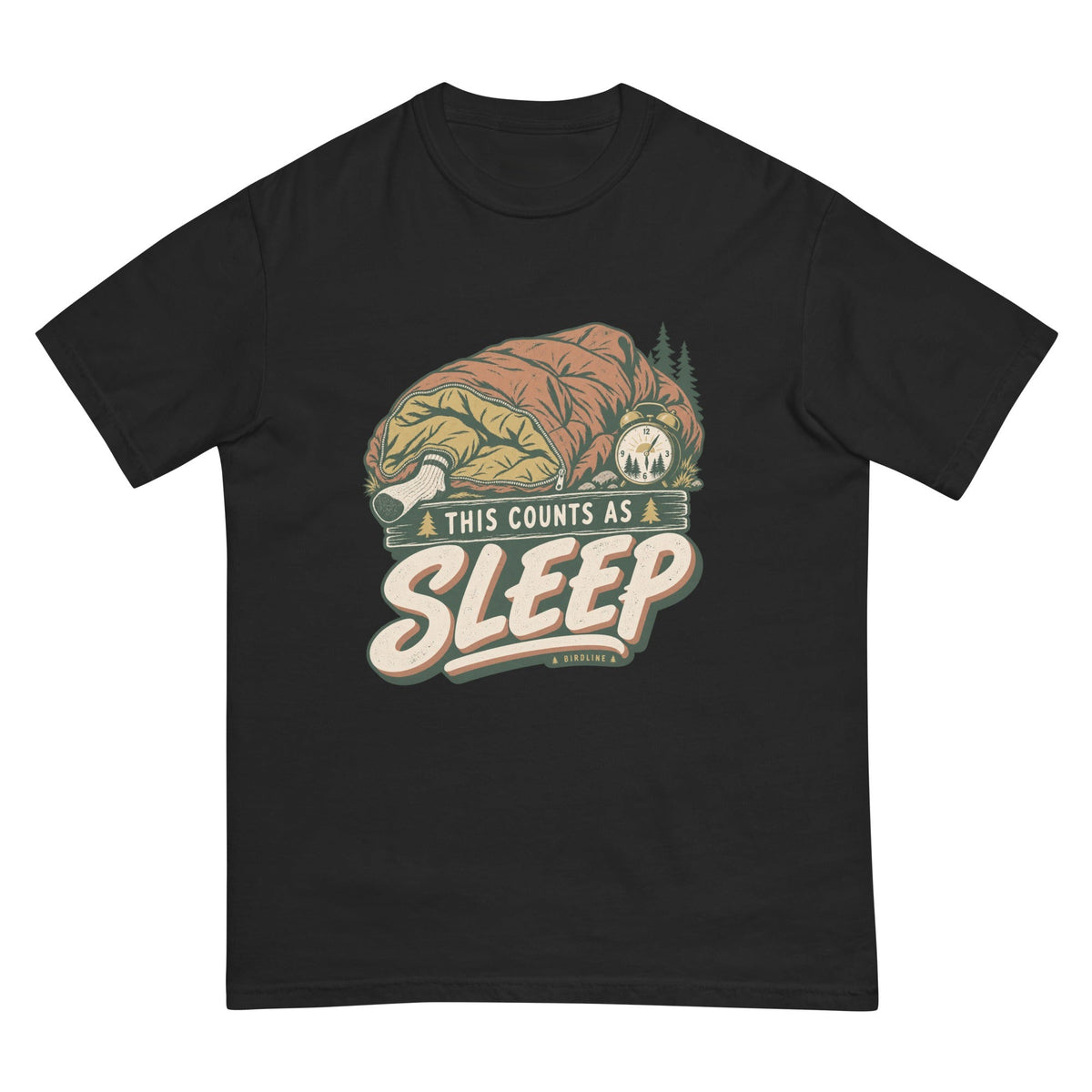 This Counts as Sleep T-Shirt premium-quality garment detail