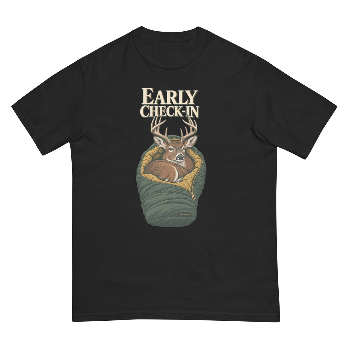 Early Check-In T-Shirt premium-quality garment detail